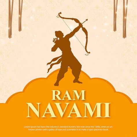 Vector happy ram navami greetings orange... | Premium Vector #Freepik #vector #ramayana #ram #temple #indian-traditional Temple Indian, Ram Temple, Happy Ram Navami, Ram Navami, Kindness And Compassion, Tool Room, Festival Background, Lord Rama, Hd Phone Wallpapers