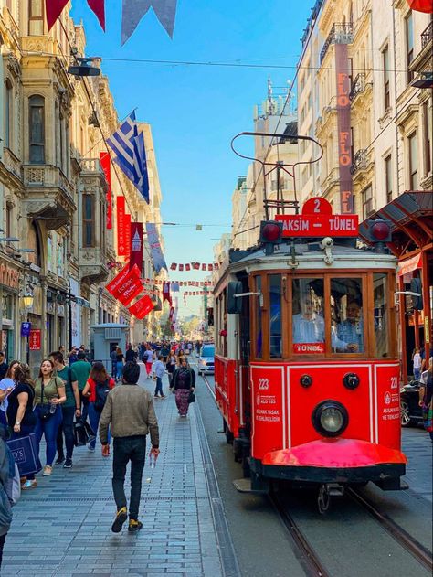 Istanbul Turkey Istiklal Street, Turkey Pics, Places In Istanbul, Umbrella Street, Take My Heart, Turkey Vacation, Istanbul Turkey Photography, Istanbul Photography, Travel Picture Ideas