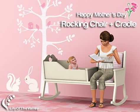 Sims 4 Rocking Chair, Sims3 Cc, Smart Nursery, Sims 3 Cc Finds, Sims 3 Mods, Sims Baby, Kids Rocking Chair, Sims 5, Kids Part