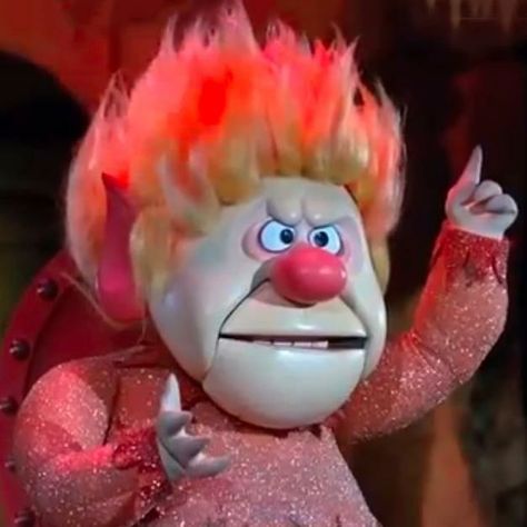 Heat Miser Christmas character Snow Miser And Heat Miser, Heat Miser And Snow Miser, Christmas Reference, Miser Brothers, Aesthetic Hands, Fire Aesthetic, Snow Miser, Heat Miser, Ugly Sweater Contest