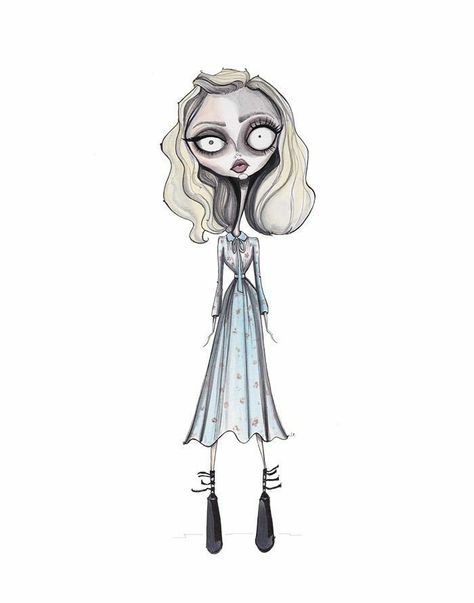 Tim Burton Drawings Style, Goth Drawings, Jamie Lee Reardin, Tim Burton Personajes, Tim Burton Drawings, Tim Burton Art Style, Tim Burton Characters, Miss Peregrines Home For Peculiar, Tim Burton Style