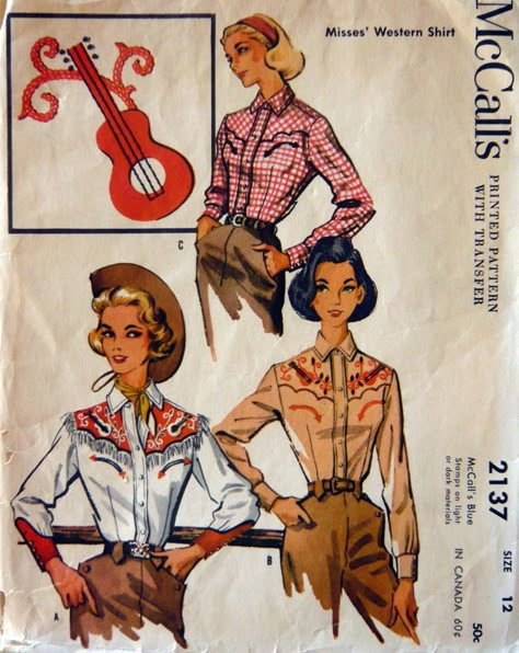 1957 Cowgirl Pattern Vintage Cowgirl Outfits, 1950s Western, Western Costume, Vintage Western Wear, Western Costumes, New Vegas, Fallout New Vegas, Vintage Cowgirl, Honky Tonk