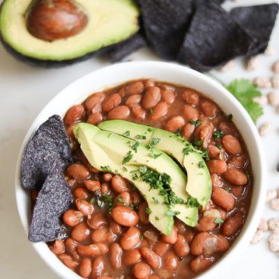 Instant Pot Summer Recipes, Cafe Rio Recipes, Instant Pot Pinto Beans, Pot Beans, Mexican Fast Food, Instant Pots, Wife Duties, Pinto Bean Recipes, Refried Beans Recipe