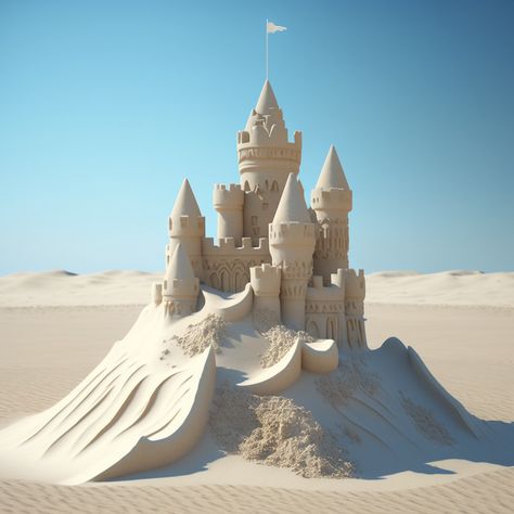 Sandcastle Tattoo, Sandcastle Aesthetic, Sandcastle Drawing, Sand Castle Drawing, Sand Castle Ideas, Sandcastle Ideas, Sandcastle Illustration, Sandcastle Art, Beach Environment