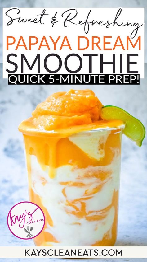 Papaya Recipes Dessert, Papaya Dessert, Papaya Drink, Tropical Fruit Recipes, Papaya Recipes, Papaya Smoothie, Papaya Tree, Ripe Papaya, Mango Smoothie Recipes