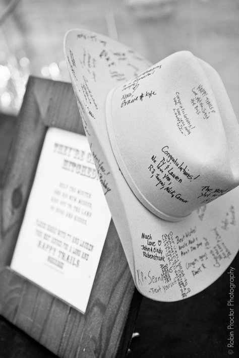 Cowboy hat as a baby shower guestbook Cowboy Baby Shower Theme, Cowgirl Baby Showers, Country Western Wedding, Western Themed Wedding, Country Baby Shower, Cowgirl Baby, Cowboy Baby Shower, Cowboy Baby, Cowboy Wedding