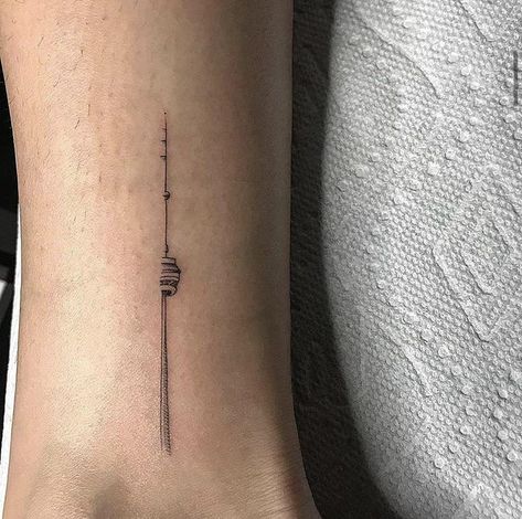 Cn Tower Tattoo, Tower Tattoo, Toronto Tattoo, Jesus Fish, Cn Tower, Fish Tattoos, Jesus Fish Tattoo, Small Tattoos, Triangle Tattoo