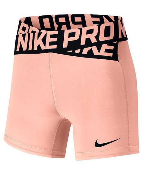 Nike Pro Dri-FIT Shorts & Reviews - Shorts - Women - Macy's - Track Clothes, Nike Pro Outfit, Nike Fits, Cute Outfits To Wear, Nike Spandex Shorts, Volleyball Spandex, Workout Clothes Nike, Sports Bra Outfit, Nike Shorts Women