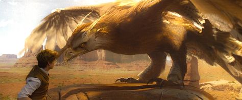 Fantastic Beasts-Frank the Thunderbird by GiuseppeDiRosso on @DeviantArt Thunderbird Animal, Fantastic Beasts Creatures, Harry Potter Creatures, Newt Scamander, Canine Art, Eddie Redmayne, Fantastic Beasts And Where, Harry Potter Love, Matte Painting