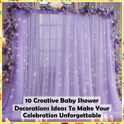 Discover 10 creative baby shower decorations ideas that will make your celebration unforgettable! From whimsical centerpieces to charming banners, these unique designs will elevate your event and wow your guests. Whether you’re planning a cozy gathering or a grand celebration, these baby shower decorations will inspire you to create a delightful atmosphere. Get ready to celebrate the new arrival in style with these innovative decoration ideas! Whimsical Centerpieces, Baby Shower Decorations Ideas, Unique Baby Shower Decorations, Cozy Gathering, Creative Baby Shower, Unique Centerpieces, Speak Now, Perfect Baby Shower, Colourful Balloons