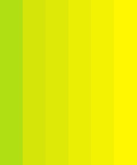 Lemon Yellow Gradient Color Palette Lemon Yellow Color, Lemon Color Palette, Lemon Yellow Palette, Lemon Pallete Color, Neon Yellow Palette, Yellow Gradient Color Palette, Green And Yellow Gradient, Green Name, Hexadecimal Color