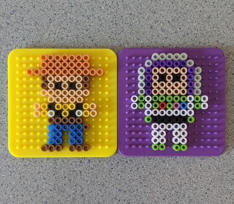 Easy toy Story perler beads pattern Toy Story Perler Bead Patterns, Iron Beads Disney, Ironing Beads Pattern, Toy Story Perler Beads, Perler Beads Ideas Disney, Perler Bead Patterns Disney, Perler Beads Ideas Easy Cute, Perler Beads Easy, Iron Beads Pattern