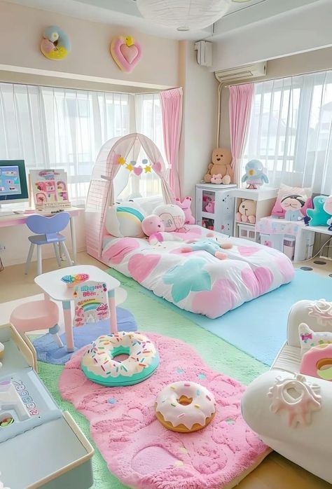 Organiser Cucina, Dream Bedroom Inspiration, Kids Room Interior Design, Toddler Girl Room, Kids Bedroom Inspiration, Toddler Room Decor, Baby Room Inspiration, Cute Bedroom Ideas, Kids Interior Room