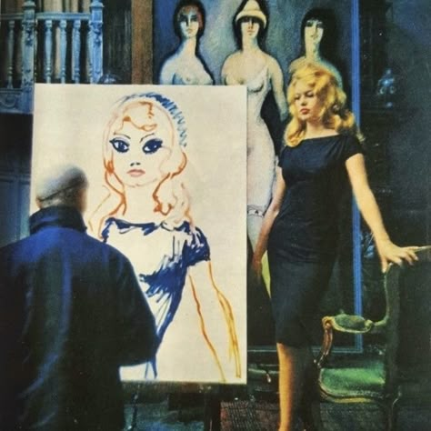 Artist And Muse, Picasso Artwork, Bridgette Bardot, Rene Gruau, Favorite Paintings, Figurative Abstract, Historic Photos, Artist Models, Aesthetic People