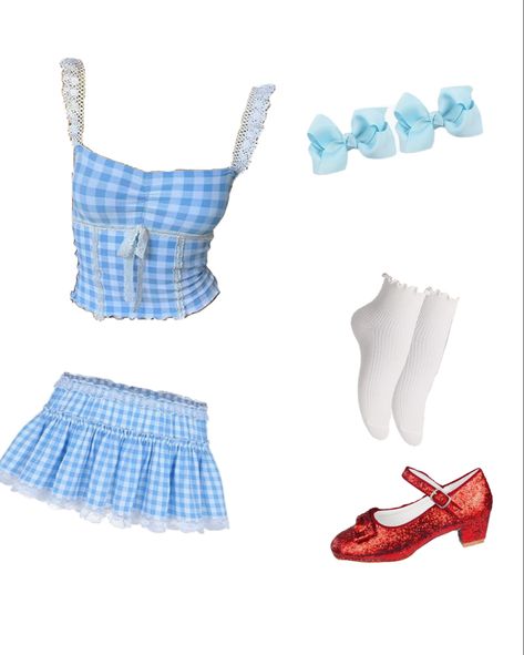 Dorothy - wizard of oz - halloween - halloween costume - costume - outfit - fall - october - party - halloween party - amazon Dorothy Couple Costume, Dorthy Wizard Of Oz Halloween, College House Party Outfit, Dorothy And Glinda Costume, Dorthy Costume Ideas, Girl Halloween Costumes College, Hallow Costumes, Dorothy Costumes, Dorothy Outfit