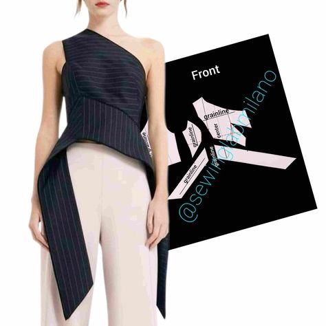 French Dart, Teaching Patterns, Pattern Making Tutorial, Style Analysis, Sewing Courses, Asymmetric Top, Sewing Lessons, Basic Dress, Necklines For Dresses