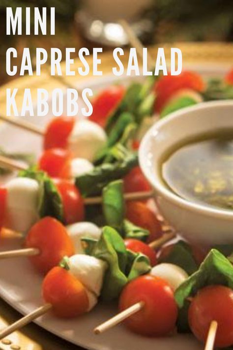 Bunko Food Ideas Bunco Party Appetizers, Bunko Food Ideas, Kebab Ideas, Mini Caprese Salad, Salad Kabobs, Caprice Salad, Bunko Food, Cheese Kabobs, Bunco Food