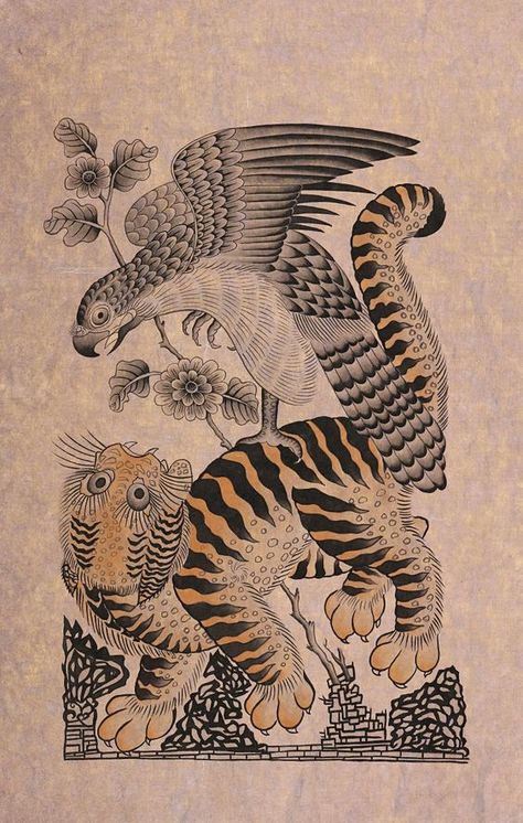 Asian Tigers, Japanese Animals, Tiger Drawing, Woodcut Print, Tibetan Art, Woodcuts Prints, Horse Drawing, Tiger Art, Korean Art