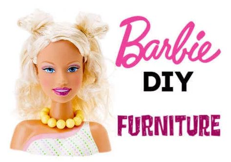 Barbie Diy Furniture, Barbie Furniture Plans, Diy Doll Room, Barbie Diy Accessories, Crochet Barbie Patterns, Barbie House Furniture, Barbie Things, Barbie Dollhouse, Barbie Miniatures