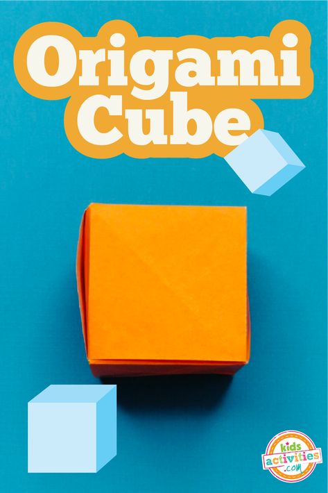 Do you have a kiddo that loves origami? Learn to craft an origami cube with our step-by-step tutorial. Perfect for kids and adults! Cube Origami, Kids Science Fair Projects, Science Games For Kids, Kids Stem Activities, Origami Cube, Science Projects For Kids, Thanksgiving Coloring Pages, How To Make Origami, Science Activities For Kids