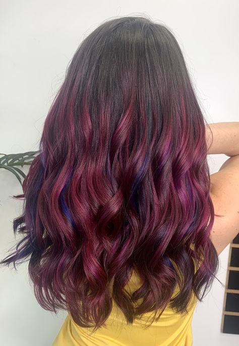 Magenta Balayage, Hair Inspo Color, Color Inspo, Balayage, Hair Color, Long Hair Styles, Hair Styles, Hair, Beauty