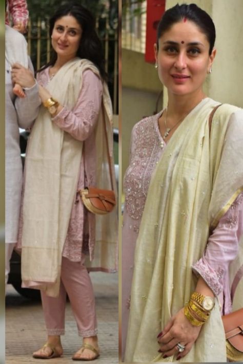 Kareena Kapoor Khan Saree, Kareena Kapoor In Suits, Kareena Kapoor Fashion, Kareena Outfits, Kareena Kapoor Aesthetic, Kareena Kapoor Suit, Kareena Kapoor Style, Trending Suits, Marriage Outfit