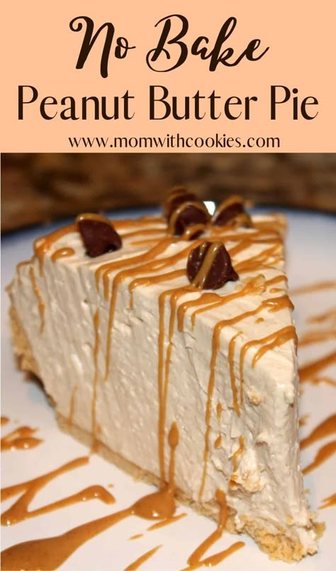 Peanut Butter Desserts Easy, No Bake Peanut Butter Pie, Easy Peanut Butter Pie, Peanut Butter Dessert Recipes, Desserts Summer, Butter Desserts, No Bake Peanut Butter, Easy Pie Recipes, Peanut Butter Desserts