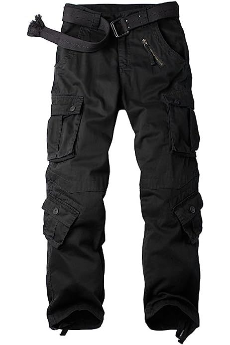 Raroauf Cargo Pants for Mens Work Trousers with Multi Pockets Black Size 33 : Amazon.com.au: Clothing, Shoes & Accessories Black Cargo Pants Outfit, Cargo Pants Outfit Men, Cargo Dress Pants, Cargo Work Pants, Hiking Pants Women, Combat Pants, Pants Outfit Men, Combat Trousers, Work Pants Women