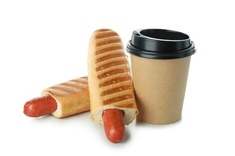 French Hot Dog, Dogs And Coffee, Dog Coffee, Design Tools, Best Christmas Gifts, Premium Photo, Christmas Fun, Hot Dogs, Coffee Shop