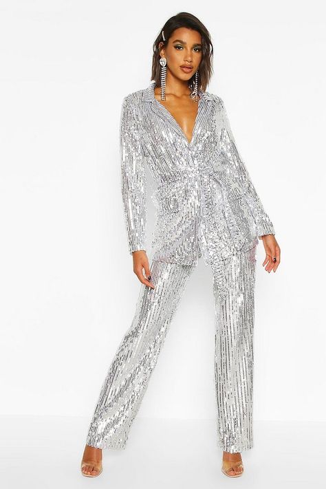 e6d8545daa42d5ced125a4bf747b3688desc35393176ri Sequins Pants Outfit, Glam And Glitz, Man Pants, Printed Palazzo Pants, Twist Style, Jovani Dresses, Women Outfit, Basic Tee, White Outfits