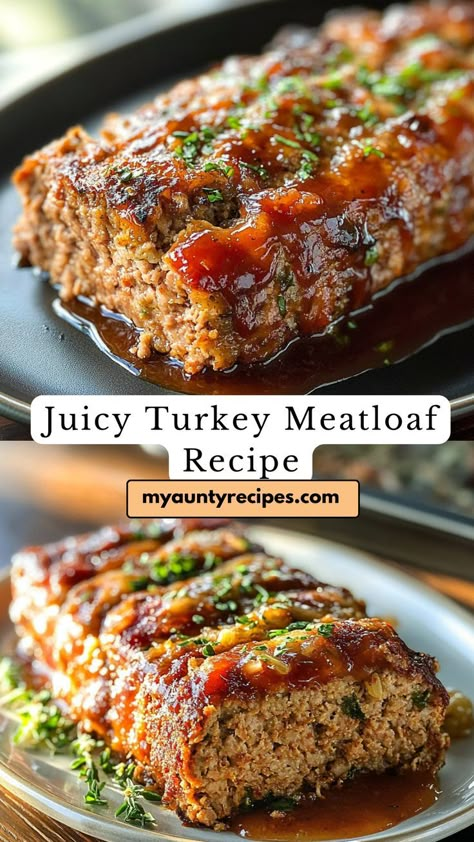 Enjoy all the comforting flavors of meatloaf with a healthier spin! This turkey meatloaf is packed with seasonings, tender texture, and topped with a tangy glaze. Ideal for cozy fall dinners or meal prep. Low Fodmap Diet Food Lists, Quick Ground Turkey Recipes, Meatloaf Recipe Easy, Healthy Turkey Meatloaf, Turkey Meatloaf Recipe Easy, Fodmap Diet Food Lists, Turkey Meatloaf Healthy, No Gallbladder, Turkey Meatloaf Recipe