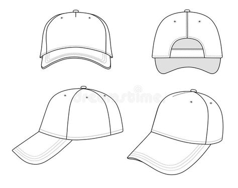 Cap. Outline cap illustration isolated on white. EPS8 file available. You can ch , #AFFILIATE, #illustration, #isolated, #white, #Cap, #Outline #ad Drawing Hats, Cap Drawing, Hat Drawing, Drawing Clipart, White Set, White Stock, Fashion Design Sketches, Technical Drawing, Hats For Sale