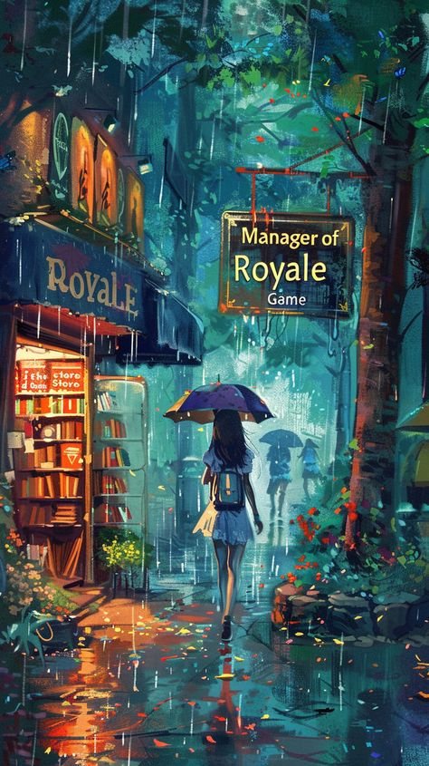 The bookstore from the cartoon is very beautiful and poetic. Rainy Day Illustration, Cartoons Wallpaper, Cyberpunk Interior, Aesthetic Wallpaper Iphone, Desktop Wallpaper Art, Pretty Backgrounds, The Cartoon, Background Art, Beautiful Wallpaper