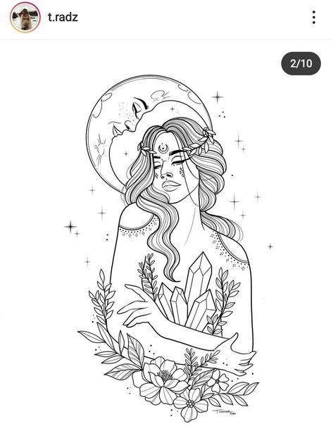 Inner Goddess Tattoo, Self Love Sketch, Sea Goddess Tattoo, Nature Goddess Tattoo, Pisces Goddess Tattoo, Female Goddess Tattoo, Greek Goddess Tattoo, Left Arm Tattoos, Mother Nature Tattoos