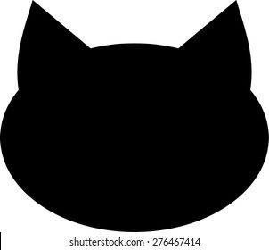 Cat Head Silhouette, Head Silhouette, Silhouette Images, Cat Illustration, Royalty Free Photos, Business Logo, Stock Vector, Vector Images, Royalty Free Stock Photos