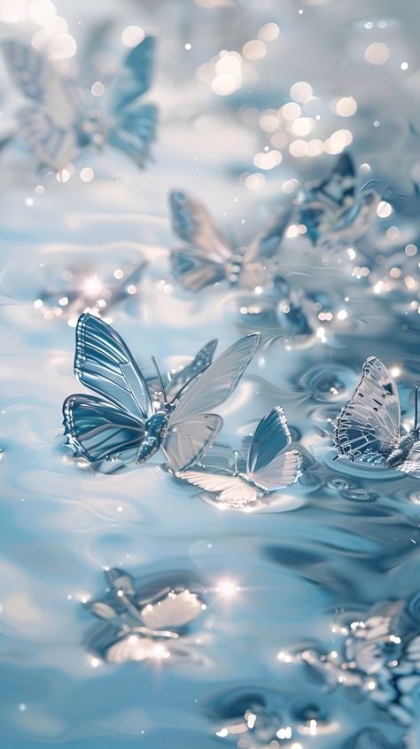 Baby Blue Wallpaper, Blue Butterfly Wallpaper, Beautiful Butterfly Pictures, Butterflies Art, Cute Summer Wallpapers, Cute Blue Wallpaper, Beautiful Butterflies Art, Butterfly Wallpaper Iphone, Blue Wallpaper Iphone