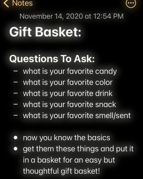 What Do You Get Your Best Friend For Her Birthday, Questions To Ask For A Gift Basket, Gift Basket Questions To Ask, Emo Gifts Ideas, Burr Basket Ideas For Best Friend, Emo Gift Ideas, Goodie Basket, Burr Basket, Making A Gift Basket