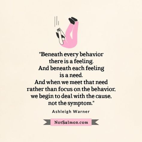 "Beneath every behavior there is a feeling. And beneath each feeling is a need. And when we meet that need rather than focus on the behavior, we begin to deal with the cause, not the symptom." ~Ashleigh Warner⠀ Defensive Behavior Quotes, Defense Quotes, Behavior Quotes, Deep Quote, Quotes Meaningful, Relationship Therapy, Therapeutic Activities, Mindset Coaching, Blog Article