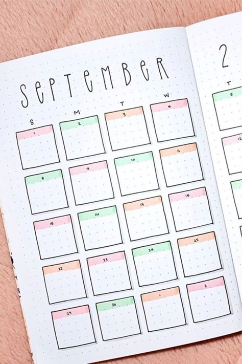 40 Adorable Septebmer monthly spread ideas for bullet journals! #monthlyspread #bulletjournal #bujoideas September Monthly Spread, Bullet Journal Designs, Monthly Spread Ideas, Crazy Laura, Bullet Journal Month, Digital Bullet Journal, Bullet Journal Monthly Spread, Bullet Journal 2020, Bullet Journal Spreads