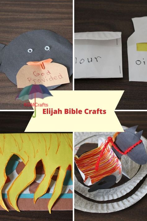 The Elijah Bible crafts make fun Sunday School activities. Make a raven that Fed the prophet. Or remember the widow that made bread. Make and altar or the fiery chariot. Elijah Bible, Toddler Bible Lessons, Elijah And The Widow, Bible Crafts Sunday School, Bible Story Crafts, Making Bread, Sunday School Kids, Preschool Bible, Bible Crafts For Kids