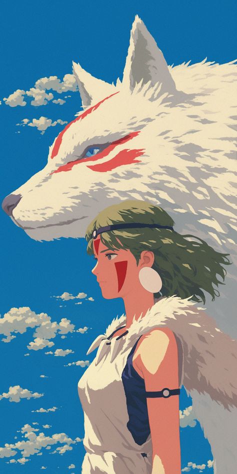 #anime #manga #cartoon #otaku #animewallpaper #mangawallpaper #aestheticwallpaper #phonewallpaper #background #animefan #animefanart #ghibli #studioghibli #mononoke #princessmononoke Princess Mononoke Wallpaper, Princess Mononoke Art, Personajes Studio Ghibli, Studio Ghibli Background, Android Wallpaper Art, Manga Cartoon, Pixel Art Background, Ghibli Artwork, Studio Ghibli Movies