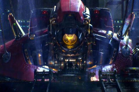 Pacific Rim Crimson Typhoon, Crimson Typhoon, Oc Quirks, Pacific Rim Movie, Robot Images, Pacific Rim Jaeger, Man And Machine, Big Robots, Giant Monsters