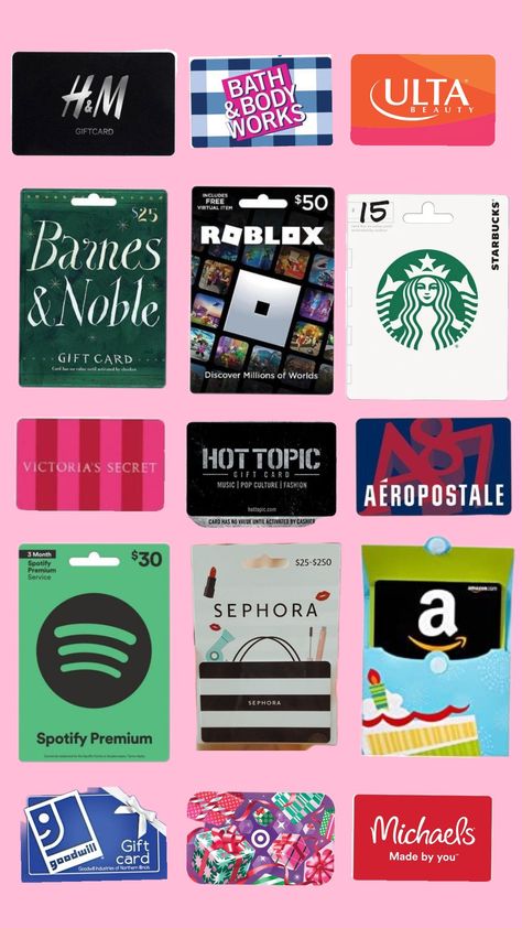 gift cards Gift Cards Aesthetic, 18th Birthday Wishlist, Gift Cards Ideas, Victoria Secret Gift Card, Shein Gift Card, Free Gift Cards Online, Gift Card Ideas, Valentine Baskets, Pop Culture Fashion