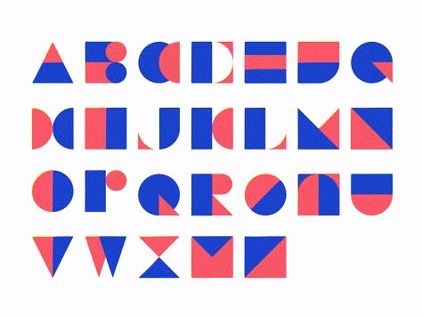 Geometric alphabet Geometric Fonts Alphabet, Shape Alphabet, Geometric Alphabet Typography, Geometric Lettering, Geometric Letters, Geometric Typography, Geometric Logotype, Alphabet Logo, Geometric Alphabet