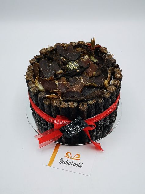 https://www.thelionsden.co.za/biltong-cakes-by-babalooli/    #babalooli   #biltongcake Biltong Platter Ideas, Biltong Cake Ideas, Biltong Cake, Cake Ideas For Men, Platter Ideas, Hamper Ideas, Beer Cake, Birthday Gifts For Boyfriend Diy, Men Birthday