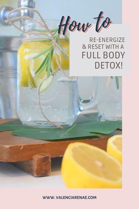 When we think of “detox,” we think juice cleanses and clean eating, but detox is so much more than that! From your laundry detergent to your night cream, toxins are found more readily than you might imagine. The process of detoxification refers not only to eliminating toxic elements from your life but also refers to the incorporation of positive elements.. For a full guide on how to detox and remove toxins from your body, check out my blog! At Home Cleanse, Juice Cleanses, Body Detox Cleanse, Body Flush, Full Body Detox, All Body Workout, Detox Tips, Creating A Newsletter, Cleanse Your Body