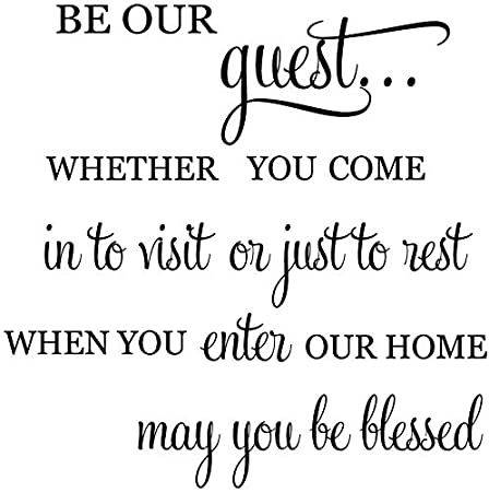 Mural Home, Be Our Guest, Home Decor Quotes, Set Apart, You Are Blessed, Be Blessed, Wall Decal Sticker, Sticker Art, Our Home