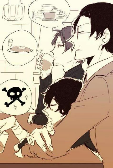 Dazai X Ango, Lupin Bar, Dazai Odasaku Ango, Dazai And Oda, Oda X Dazai, Dazai Odasaku, Dazai 15, Odasaku Dazai, Bungou Stray Dogs Fanart