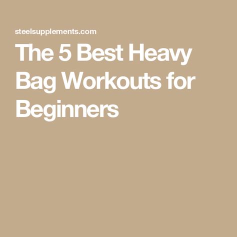 The 5 Best Heavy Bag Workouts for Beginners Beginner Heavy Bag Workout, Heavy Bag Workout Routine, Heavy Bag Training, Heavy Bag Workout, Bag Workout, Workouts For Beginners, Boxing Techniques, Exercise Plans, Fitness Guide