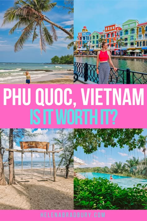 Is Phu Quoc, Vietnam worth visiting? Here’s everything you need to know about planning a trip to Phu Quoc and the best things to do on the island. | phu quoc island travel | phu quoc travel | phu quoc tips | is phu quoc worth visiting | phu quoc island beaches | phu quoc vietnam | phu quoc island grand world | grand world phu quoc | what to do in phu quoc | things to do in phu quoc | phu quoc things to do | how to get to phu quoc Vietnam Phu Quoc, Phu Coc Vietnam, Phu Quoc Island, Phu Quoc Vietnam, Vietnam Holidays, Vietnam Itinerary, Thailand Vacation, Instagram Places, Visit Vietnam